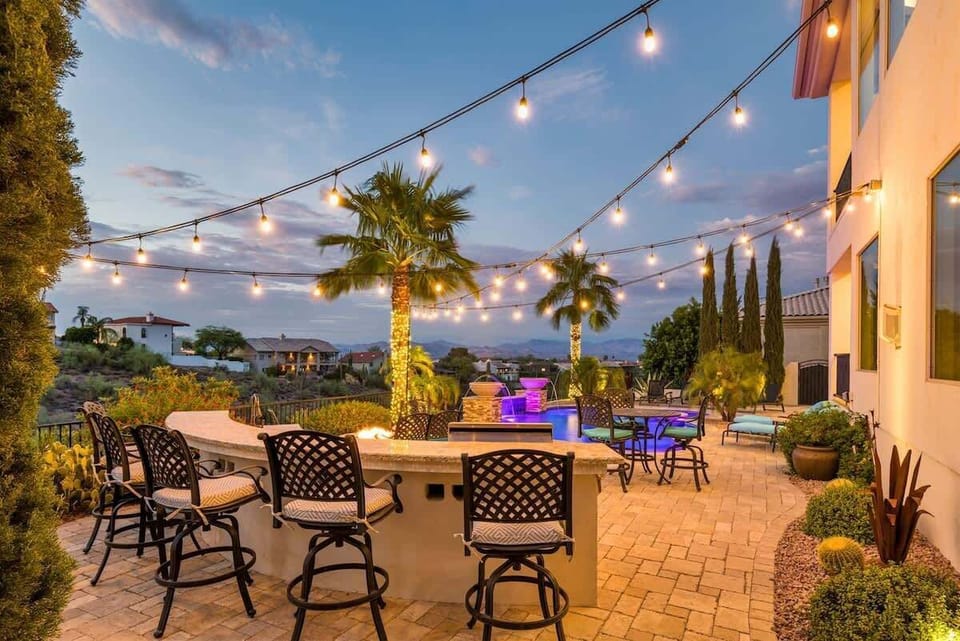 Experience the evening vibe under the soft lighting