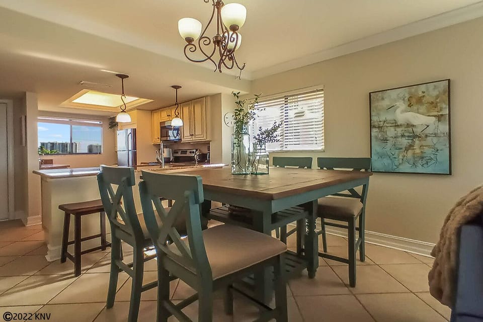 Dining Table can comfortably accommodate 4.