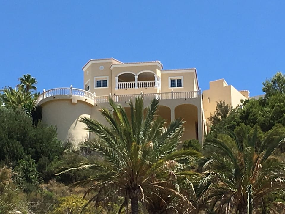 The Villa from below