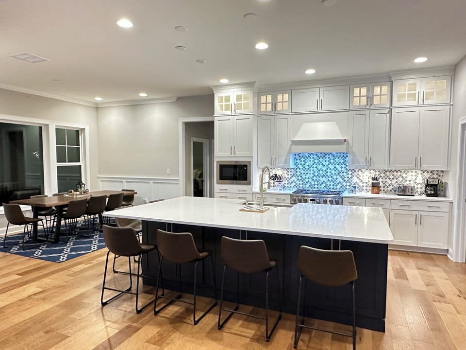 Chef’s kitchen fully stocked