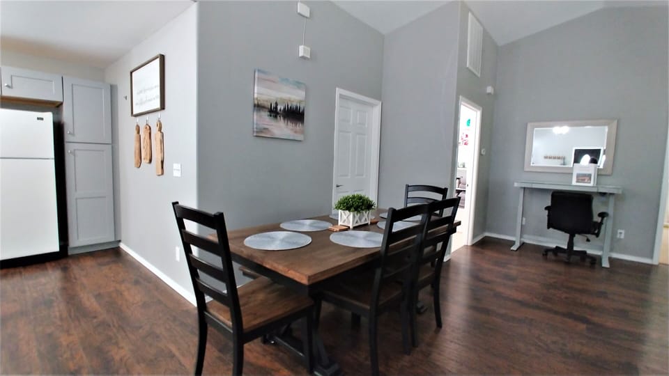 Dining table for 6-more seating at the counter