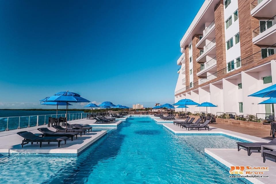 Pool at Sunset Caribe just steps away from our veranda