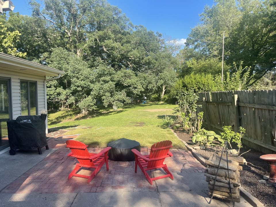 First outdoor patio
