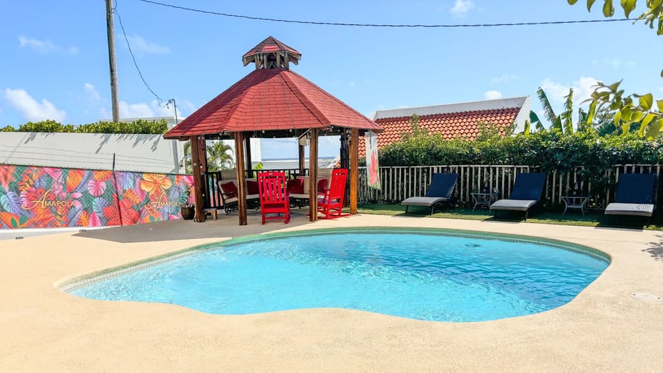 Pool and gazebo
