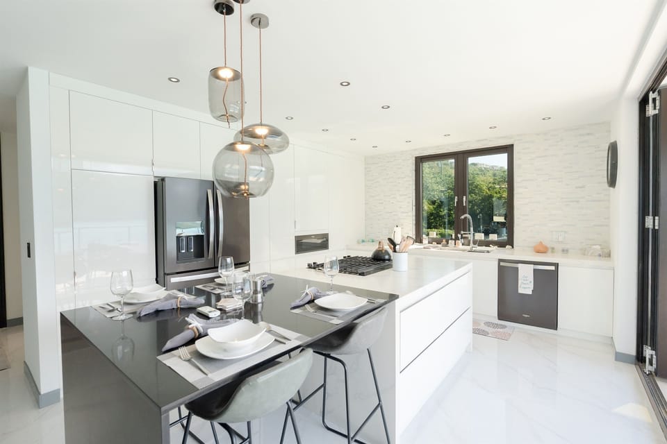 Fully equipped modern design kitchen 