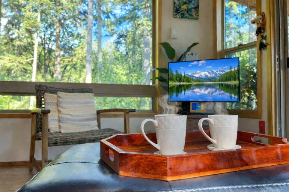 Your morning coffee with forest views
