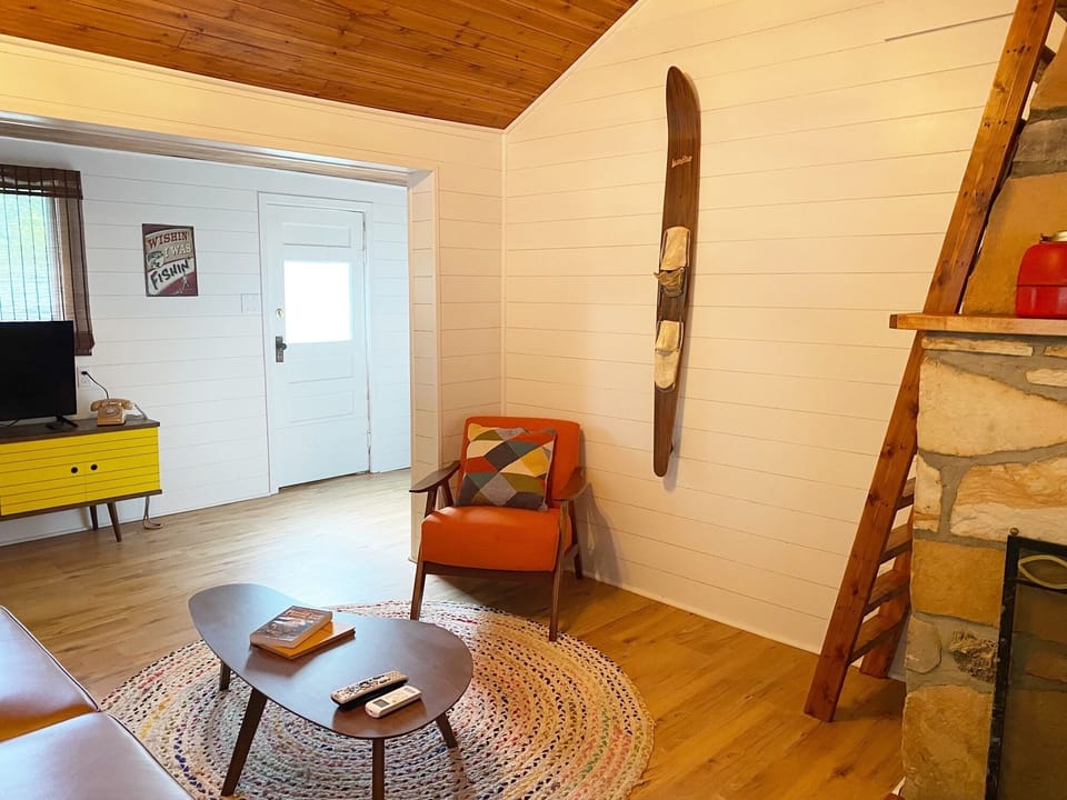 Relax in the living room on the new furniture.