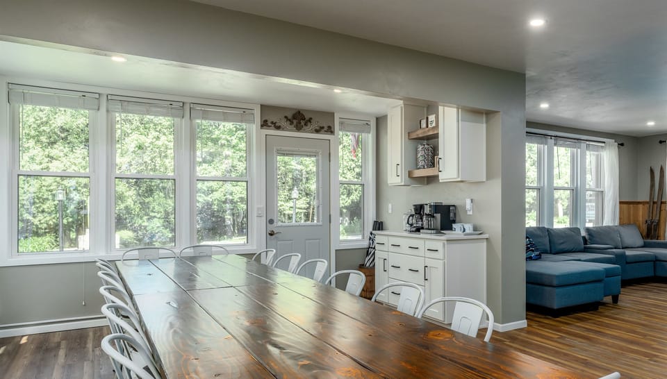 Custom made farmhouse table - perfect for those big family meals.
