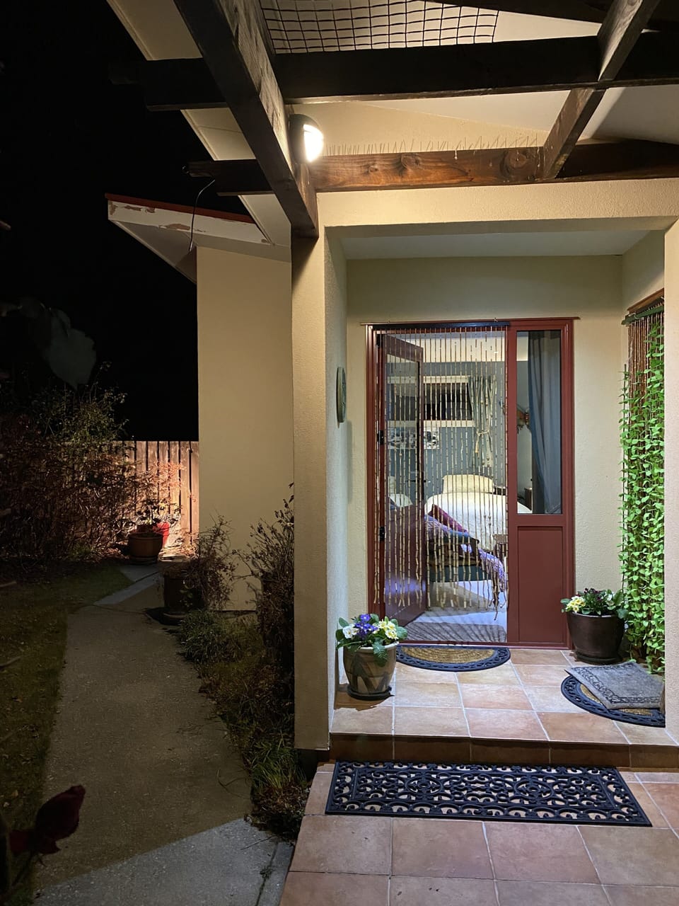well lit entrance way