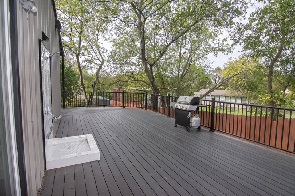 Wrap Around Deck Area with Grill and Outdoor Shower