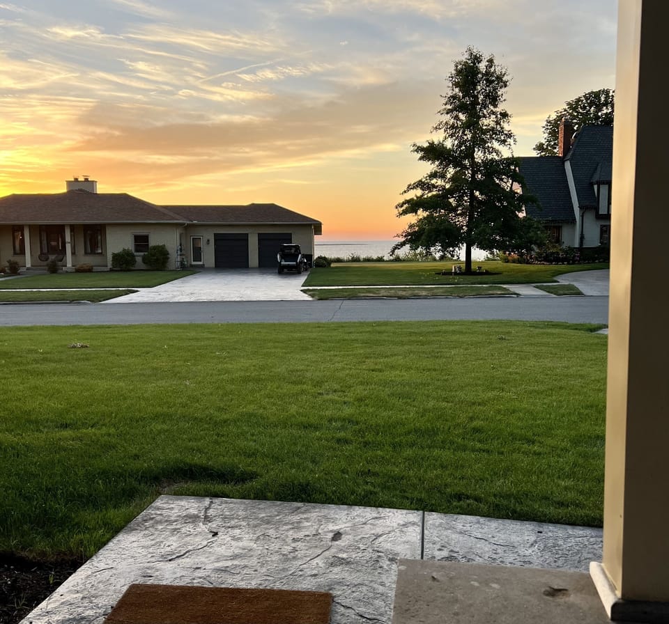 Beautiful views from front porch