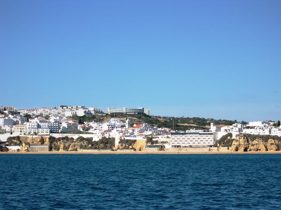 Albufeira view from the sea

