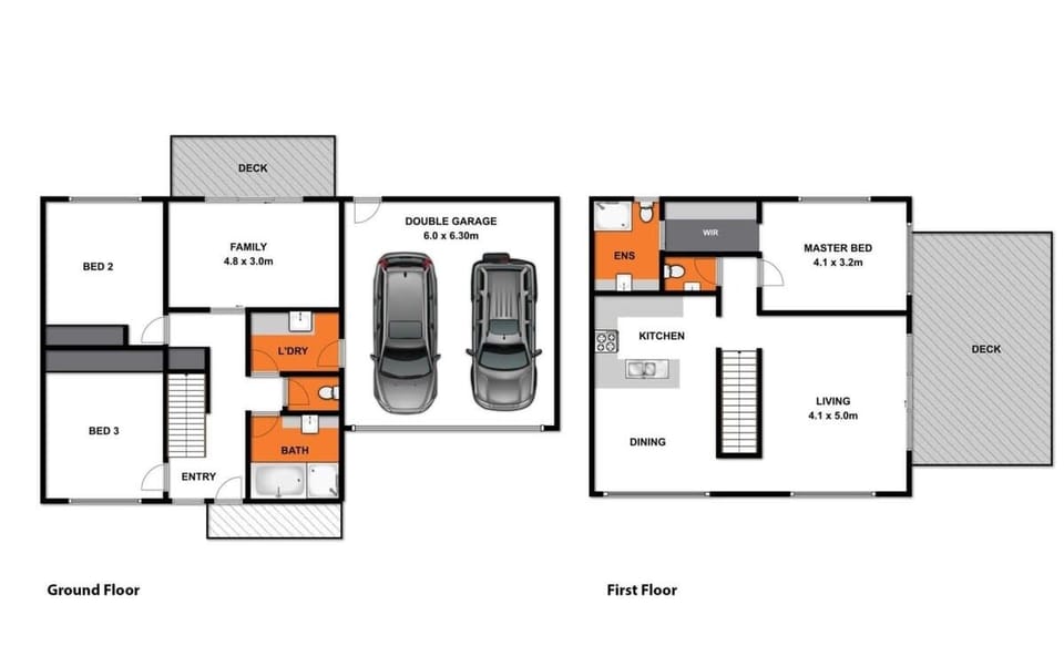 Great family layout across two levels