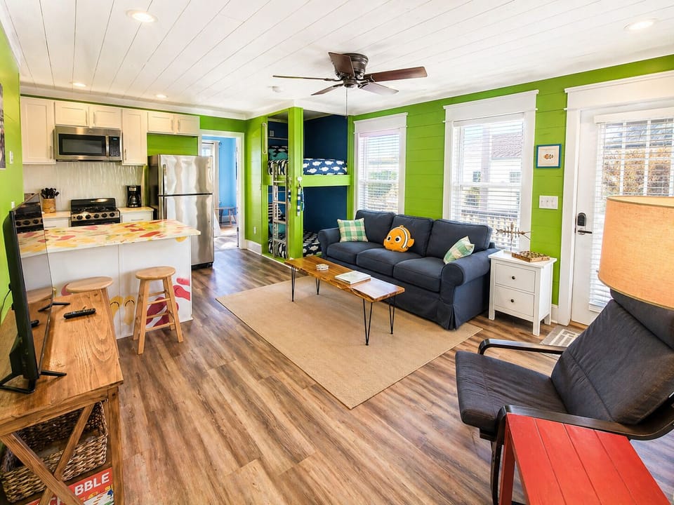 Another view of the living room. Unit is 650 sq. ft. 