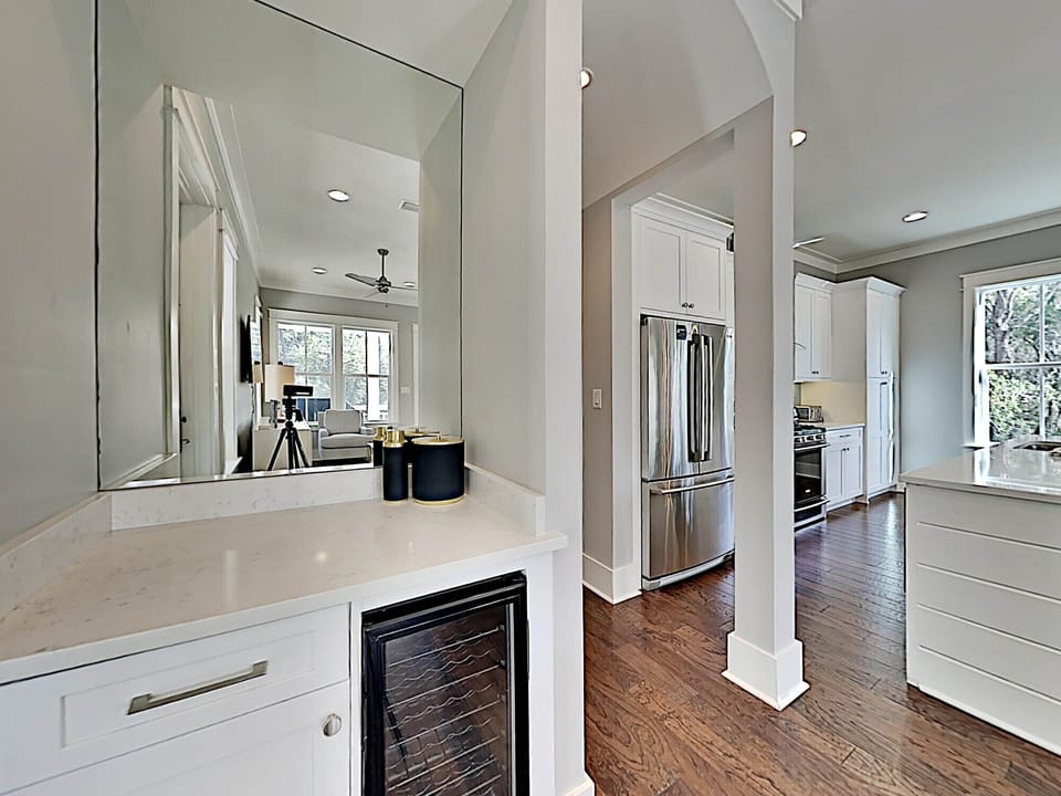 House, Multiple Beds, Kitchen, Garden View | Private kitchen | Fridge, microwave, oven, stovetop
