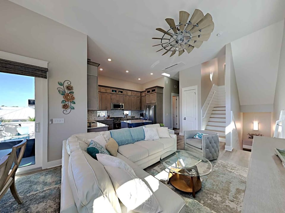 House, Multiple Beds, Balcony, Partial Sea View | Living area | TV