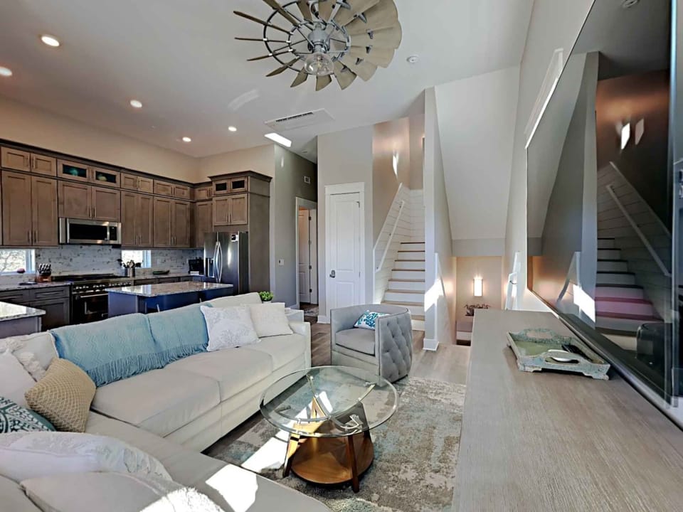 House, Multiple Beds, Balcony, Partial Sea View | Living area | TV