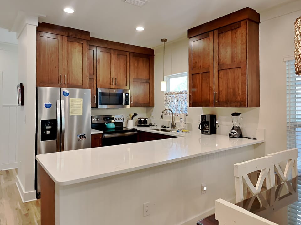 House, Multiple Beds, Kitchen, Garden View | Private kitchen | Fridge, microwave, oven, dishwasher