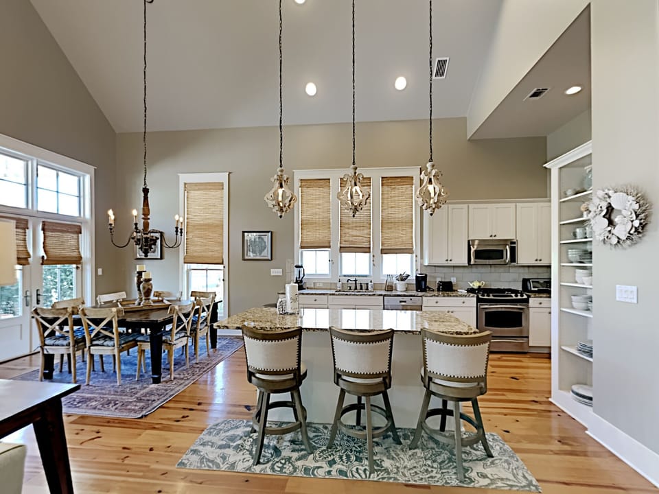 House, Multiple Beds, Kitchen, Garden View | Private kitchen | Fridge, microwave, oven, stovetop