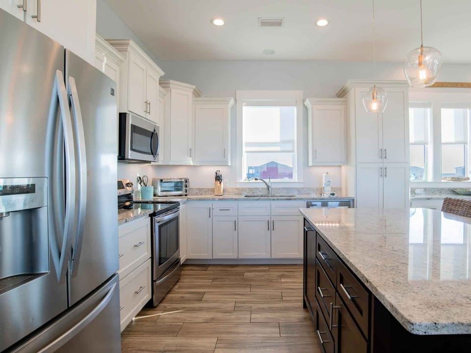 House, Multiple Beds, Balcony, Ocean View | Private kitchen | Coffee/tea maker, fridge, microwave, oven