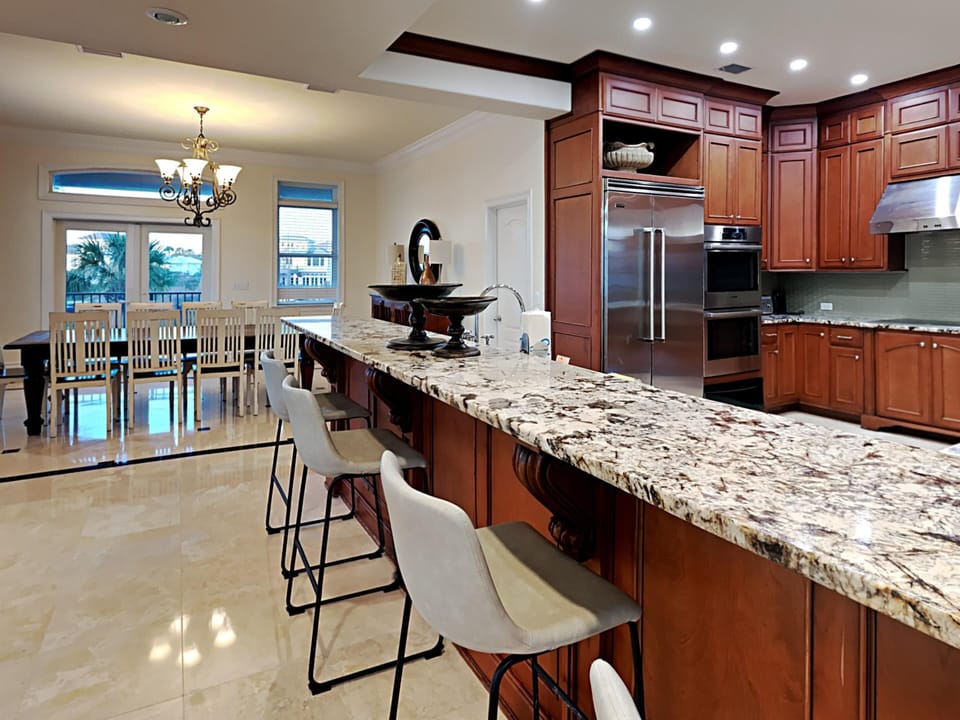 House, Multiple Beds, Balcony, Ocean View | Private kitchen | Fridge, microwave, oven, stovetop