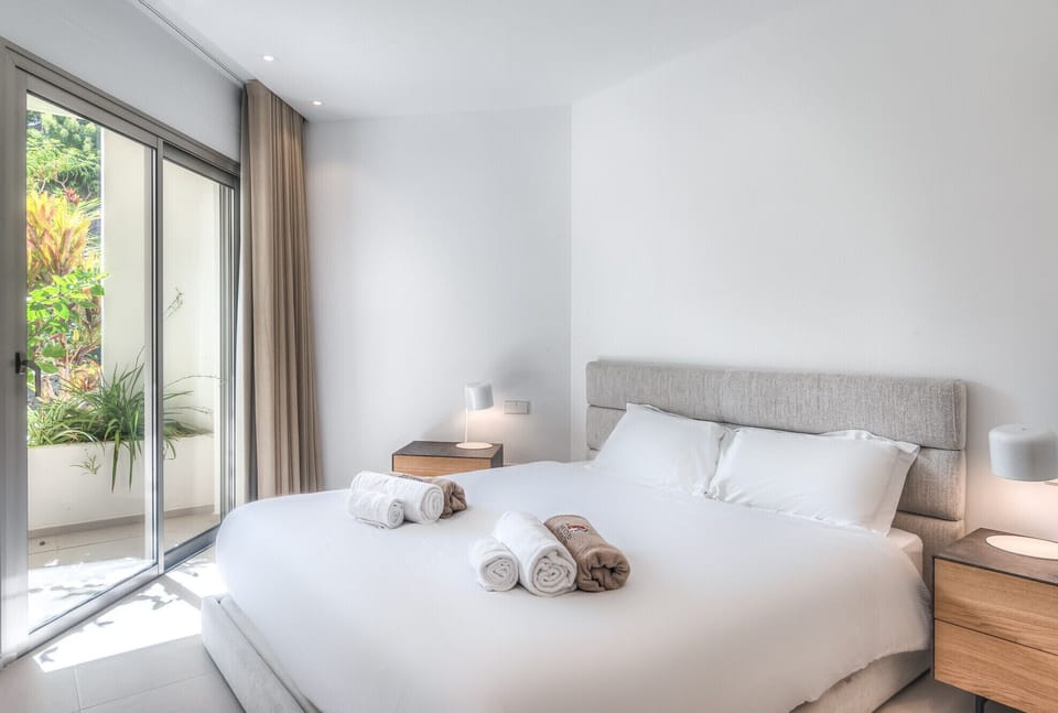 Spacious bedroom with terrace