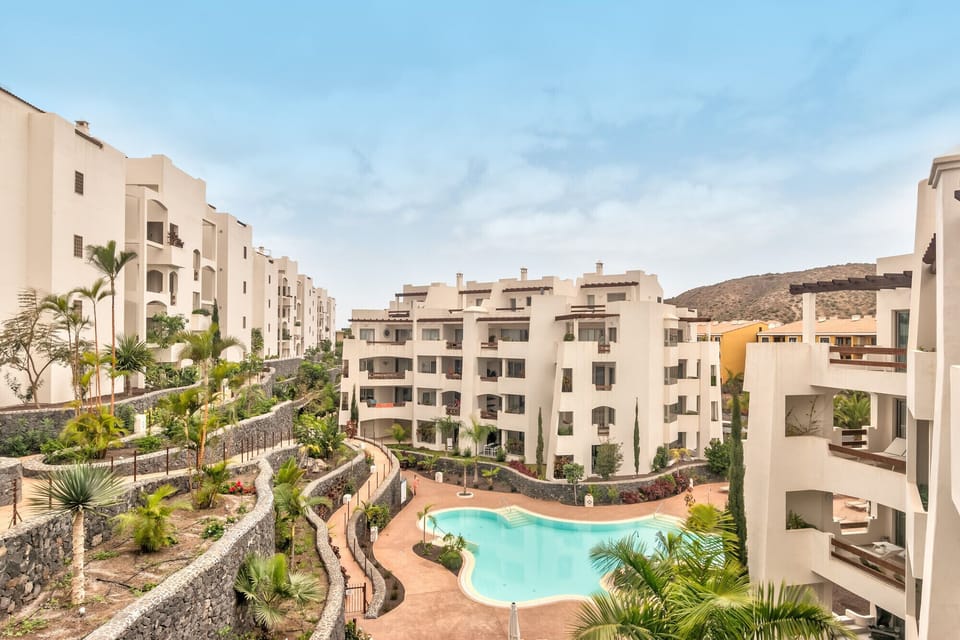 Private luxury residential complex with swimming pools