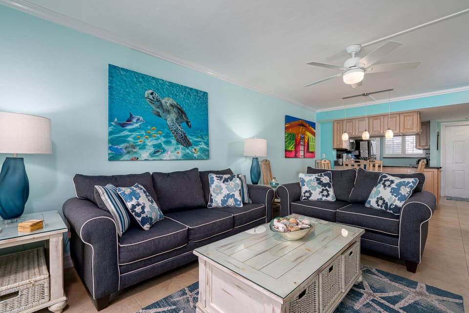 Queen Pullout Sofa in the Living Room offers Flexible Sleeping options