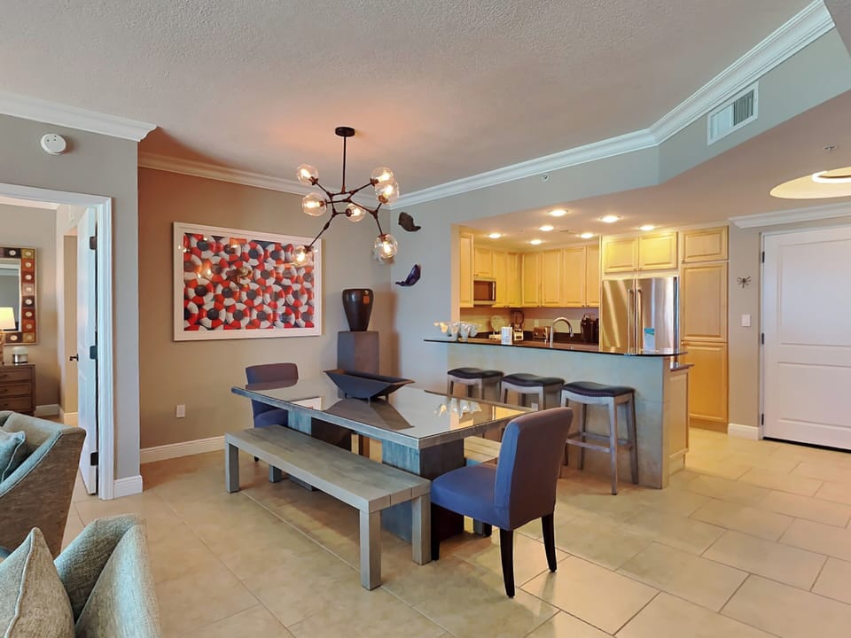 Condo, Multiple Beds, Balcony, Ocean View (#5-1102 - No Pets) | Private kitchen | Fridge, microwave, oven, stovetop
