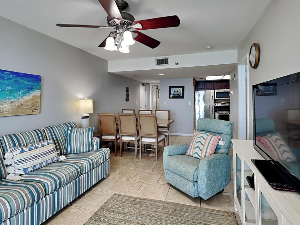 Condo, Multiple Beds, Balcony, Ocean View (#1127 - No Pets) | Living area | 40-inch flat-screen TV with digital channels, TV