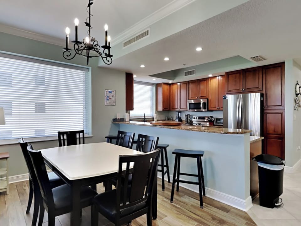Condo, Multiple Beds, Balcony (#705B - No Pets) | Private kitchen | Fridge, microwave, oven, stovetop