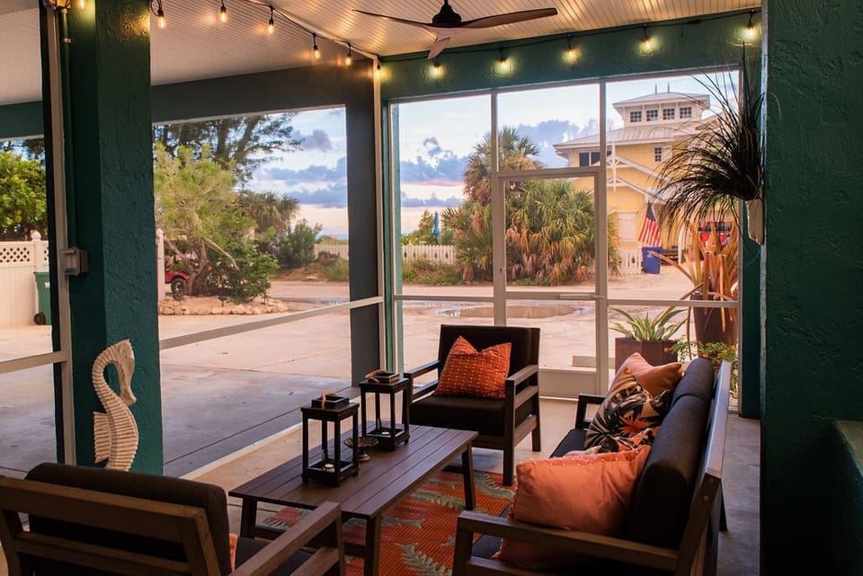 Watch incredible Sunsets from your Screened Lanai