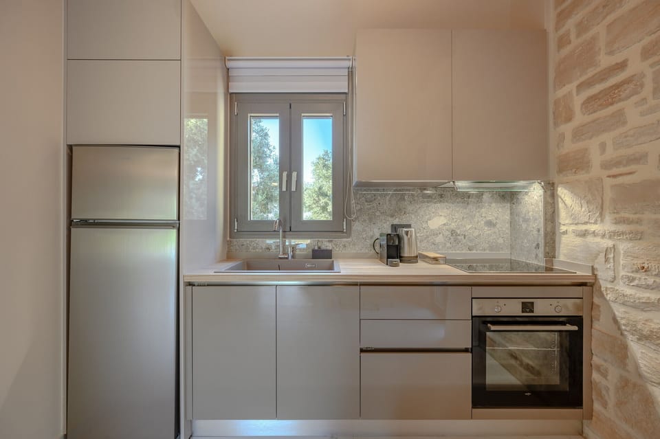 Living area of Fantastic 105sq.m. villa,Huge private pool,Garden,Plants,Near beach & taverns,Rethymno,Crete