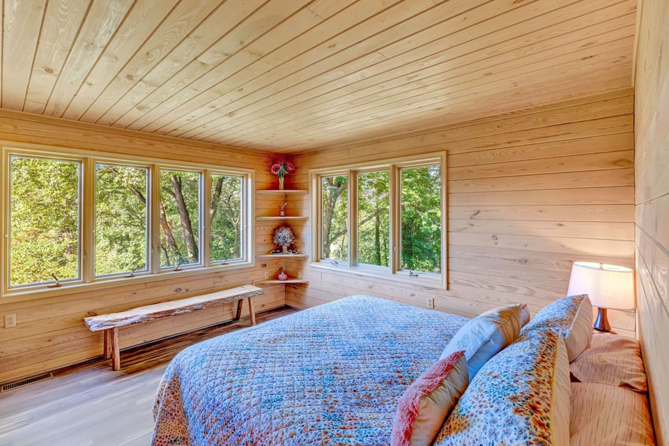 Main floor Deer Room with king bed