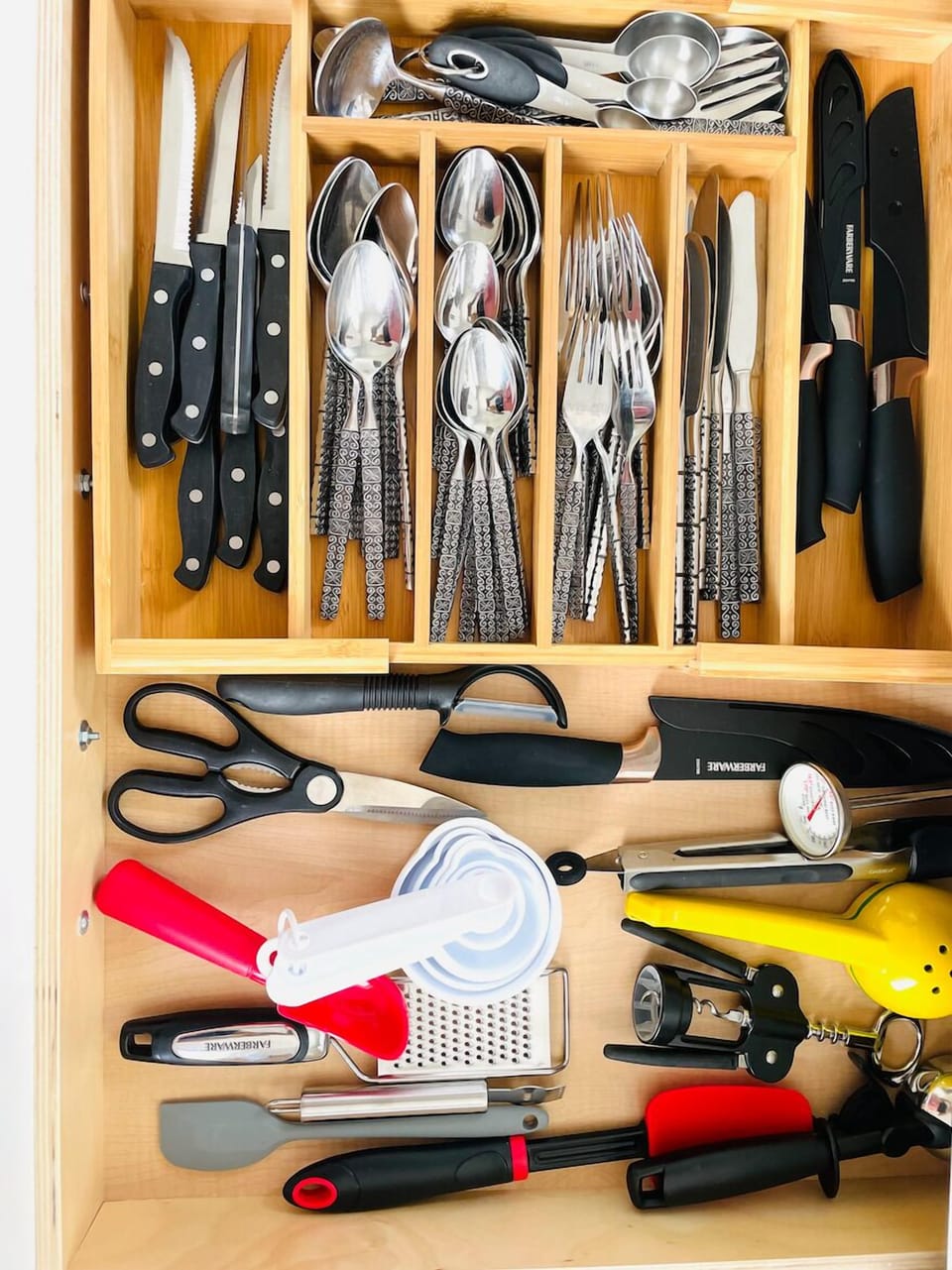 Utensils, toaster, blender, pyrex dishes, colander...what else do you need?  I bet we have it for you!