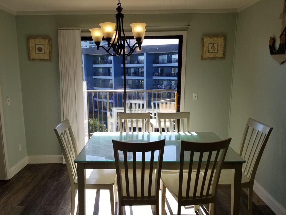 Dining table with seating for 6