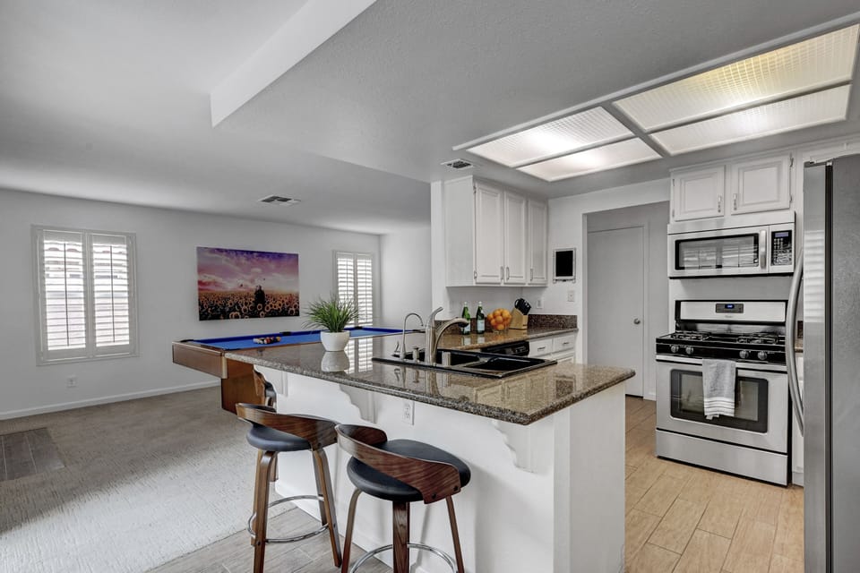 Bright open kitchen