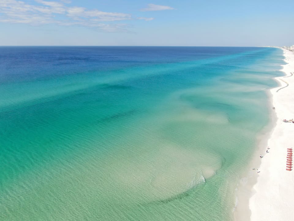 These beautiful waters are only a short five minute golf cart ride away!