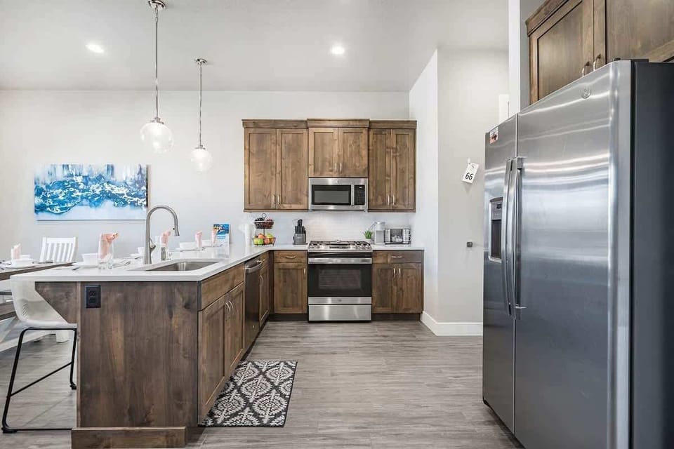 Gorgeous modern open concept kitchen