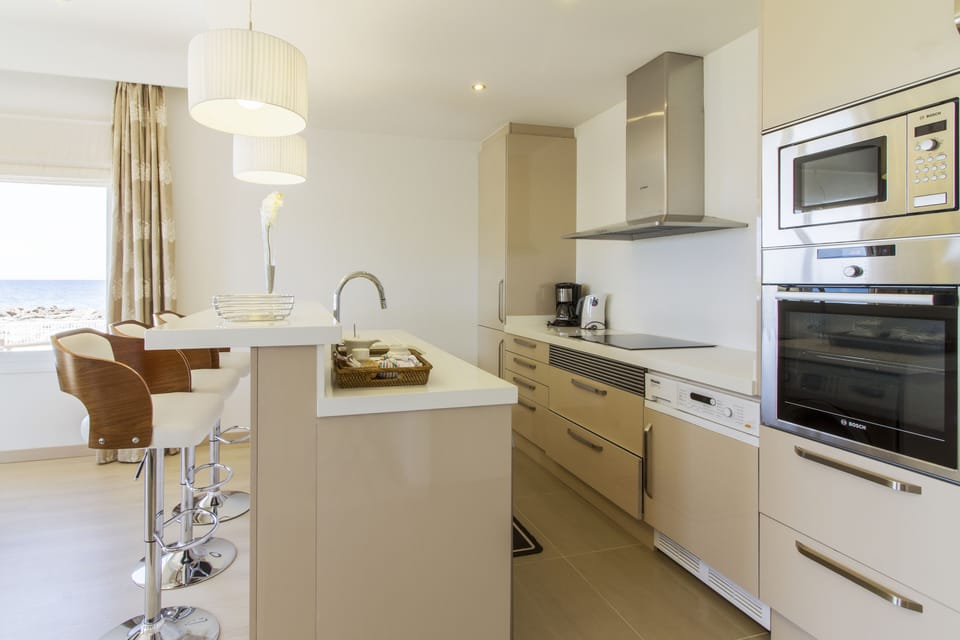 Presidential Suite, 2 Bedrooms, Terrace, Oceanfront | Private kitchen | Full-size fridge, microwave, stovetop, cookware/dishes/utensils