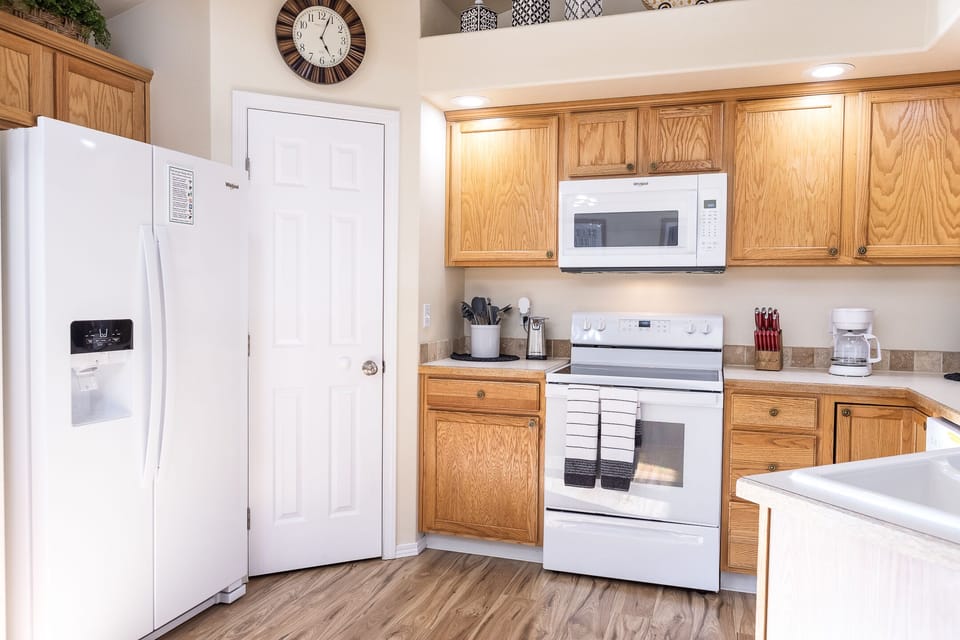 Full view of kitchen