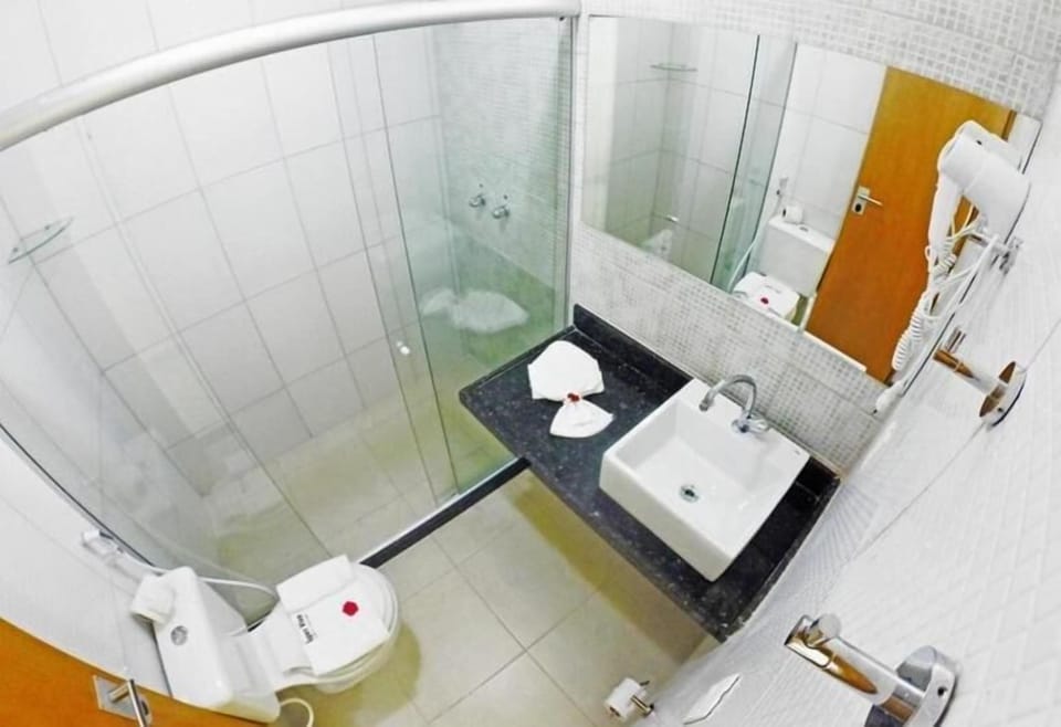 Luxury Suite, 1 Bedroom, Pool View | Bathroom | Shower, hair dryer, towels