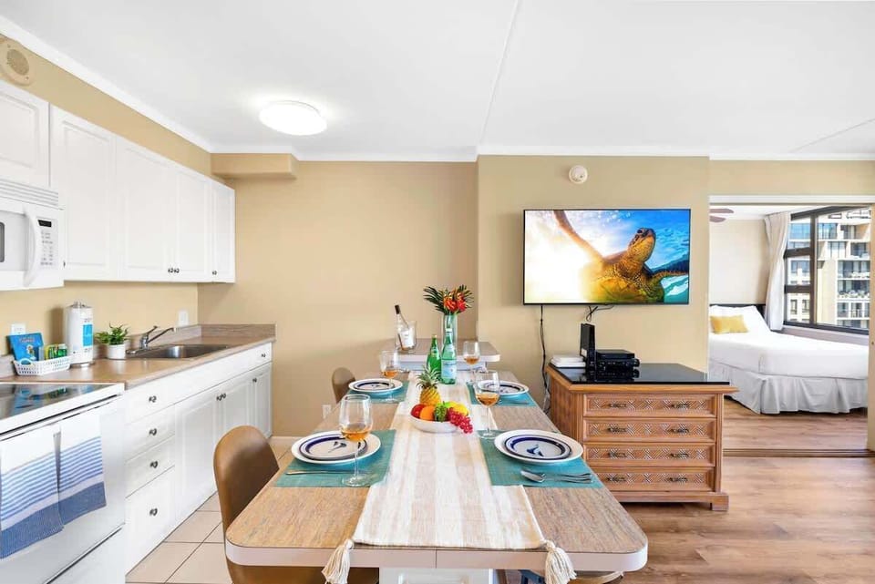 Dining area for up to four people