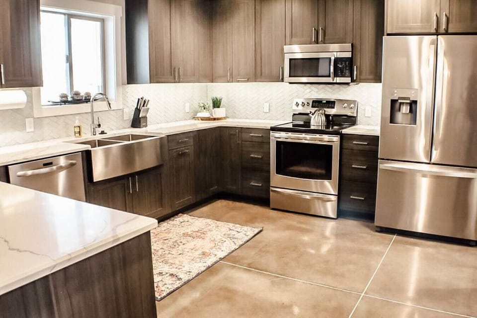 fully equipped custom kitchen
