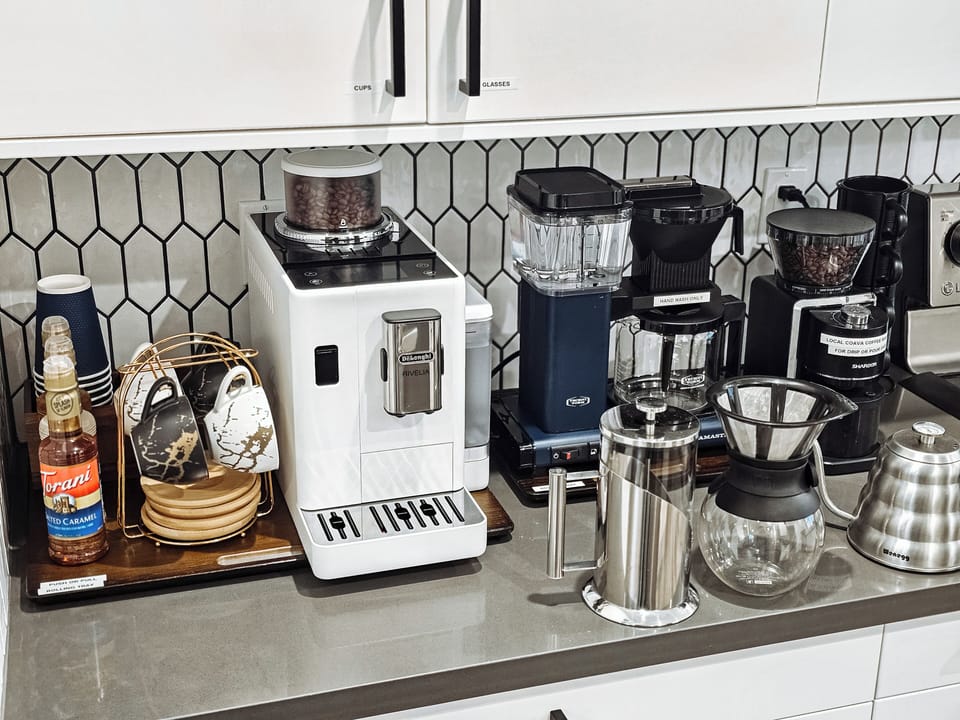 We have 4 Different Methods of brewing Coffee! 