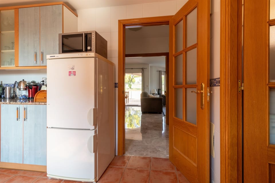 Kitchen with view to livingroom
