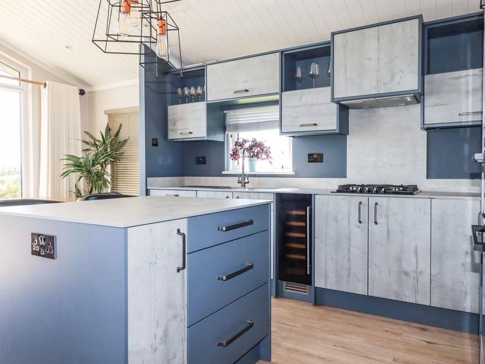 Fridge, dishwasher, electric kettle, toaster