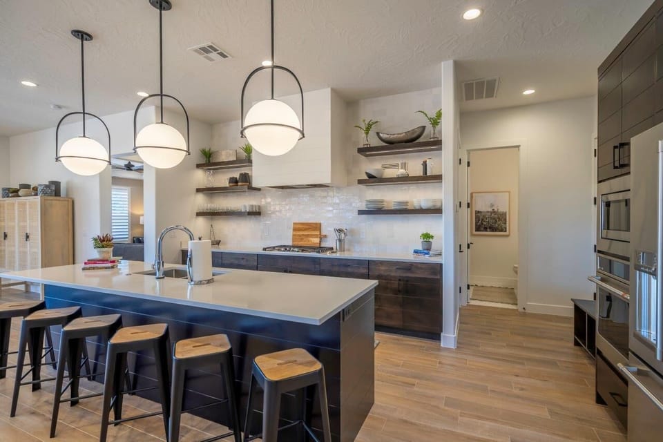 Kitchen comes fully stocked with appliances and utensils