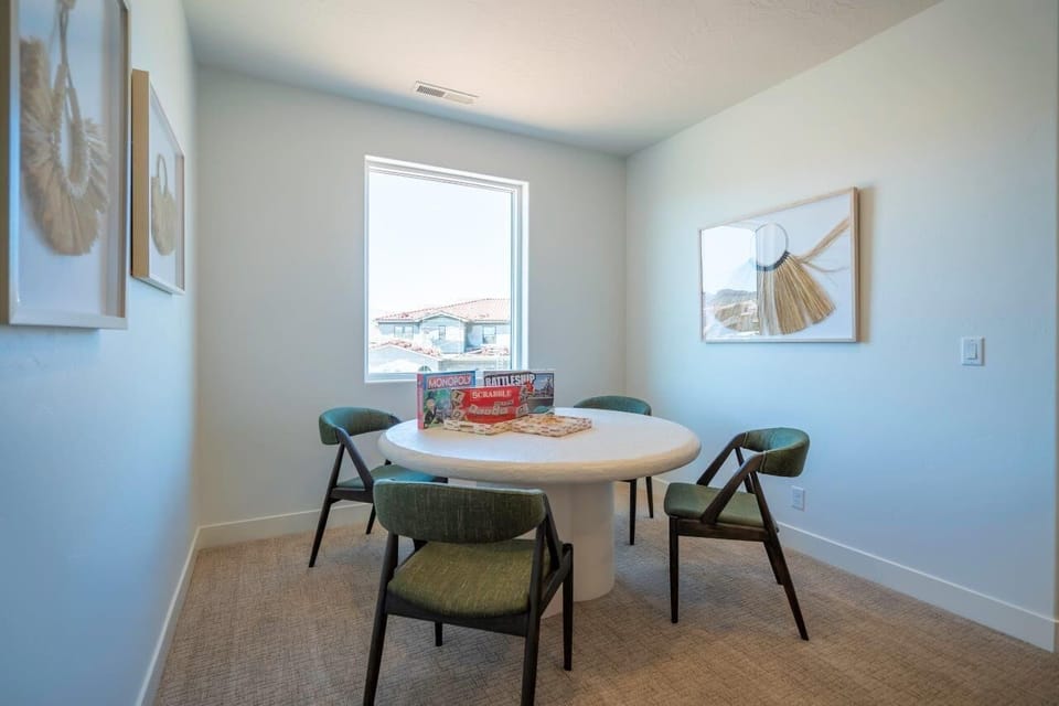 Extra seating at the game table in the upstairs family room