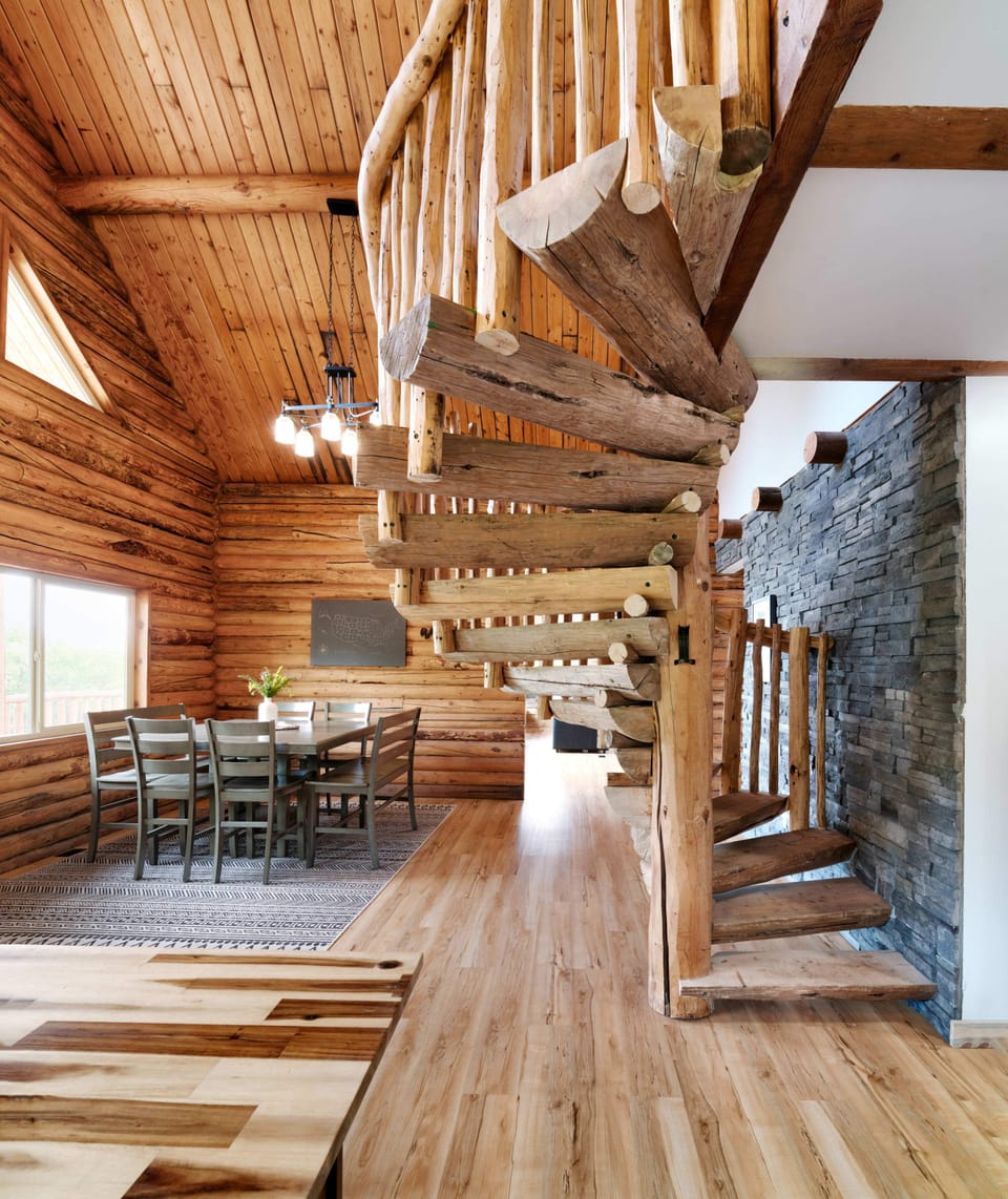 Kitchen & Stairs to Loft